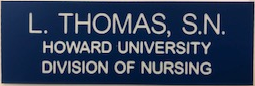 Howard University Name Badge