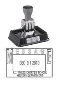 N90 - Xstamper Die-Plate Date Stamp<br>1-3/16" x 1-15/16"