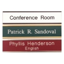 Wall Nameplates w/ Holder