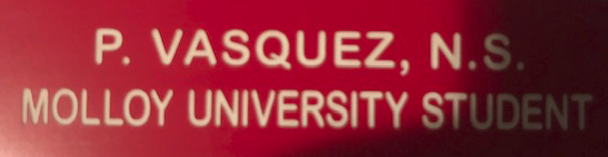 MOLLOY UNIVERSITY BADGE